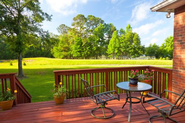 Redwood Deck Installation in Frederick